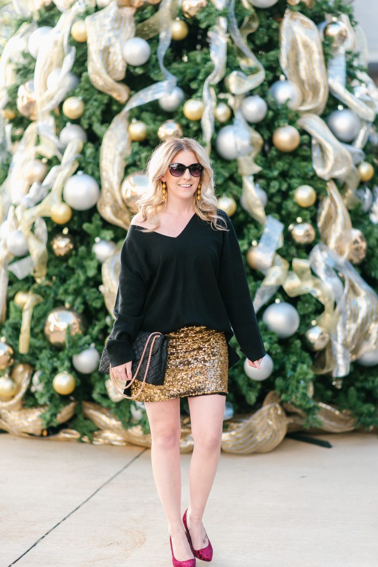 Holiday Sequin Skirt - Gracefully Sassy